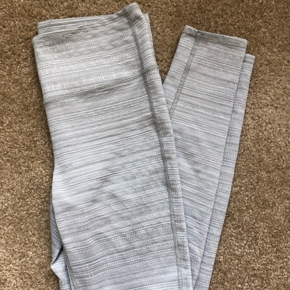 Athleta Pants - Athleta Full-length Leggings, Grey/White, Size M
